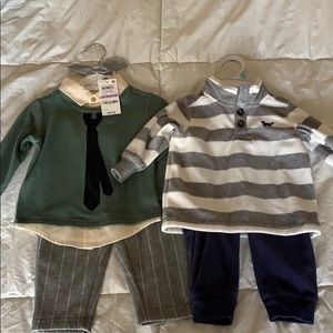 NWT boys 6-9 months 2 sets